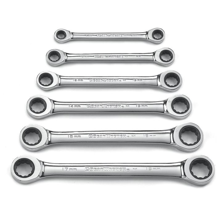 GearWrench Tools 6-piece XL Spline Ratcheting Wrench Set 