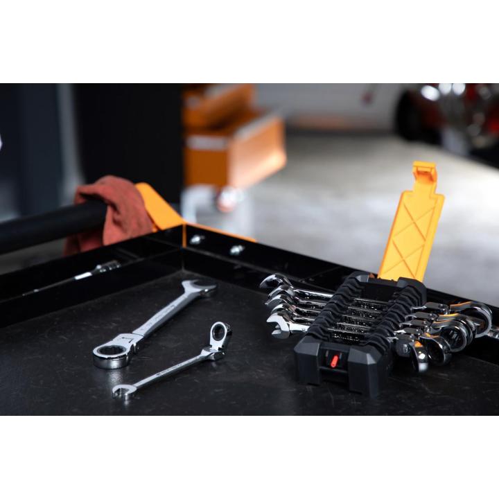 7 Pc. 72T Flex Head Ratcheting Combination Metric Wrench Set