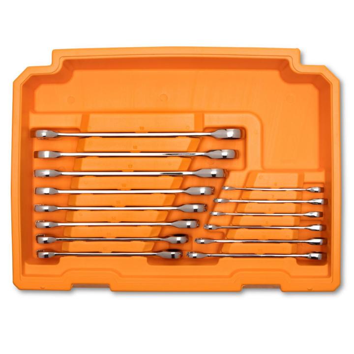 Image of the GW168MM orange tray showing the wrenches in the set