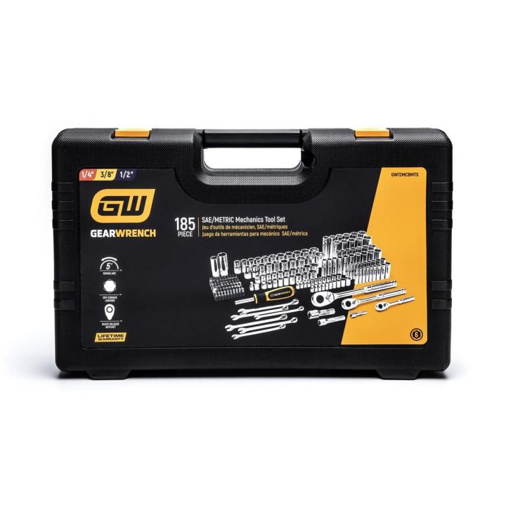 185 Pc 1/4”, 3/8”, & 1/2