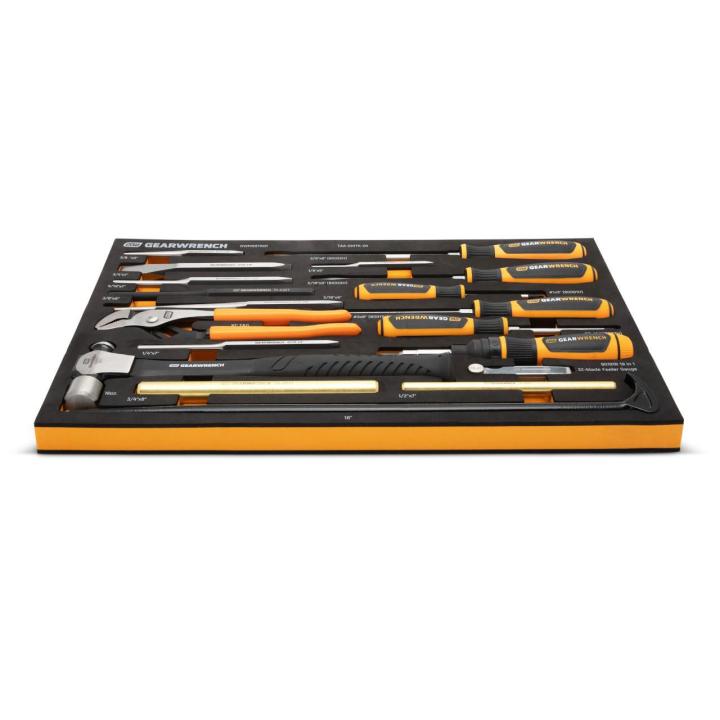 27 Pc. Striking Tools & Screwdriver Set in Foam Storage Tray