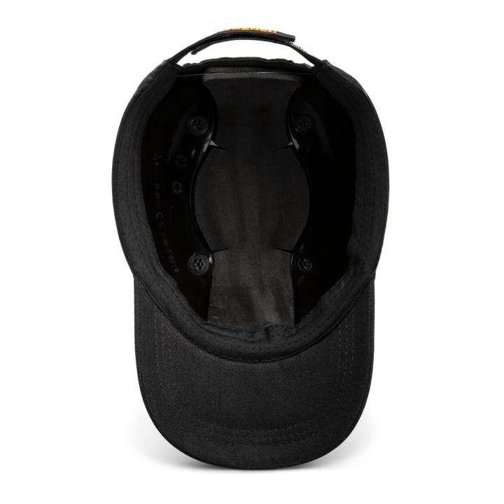 Image of the GEARWRENCH  GWSBC Baseball Style Bump Cap laying on a white background showing the underside of the cap