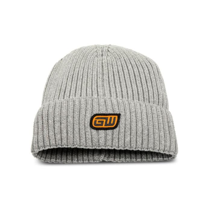 Image of the GEARWRENCH  GWSBG Knitted Cuffed Beanie - Grey displayed on a white background