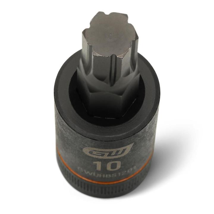 Image of the GEARWRENCH GWUHBS1201 showing a close up top view of the hex bit.