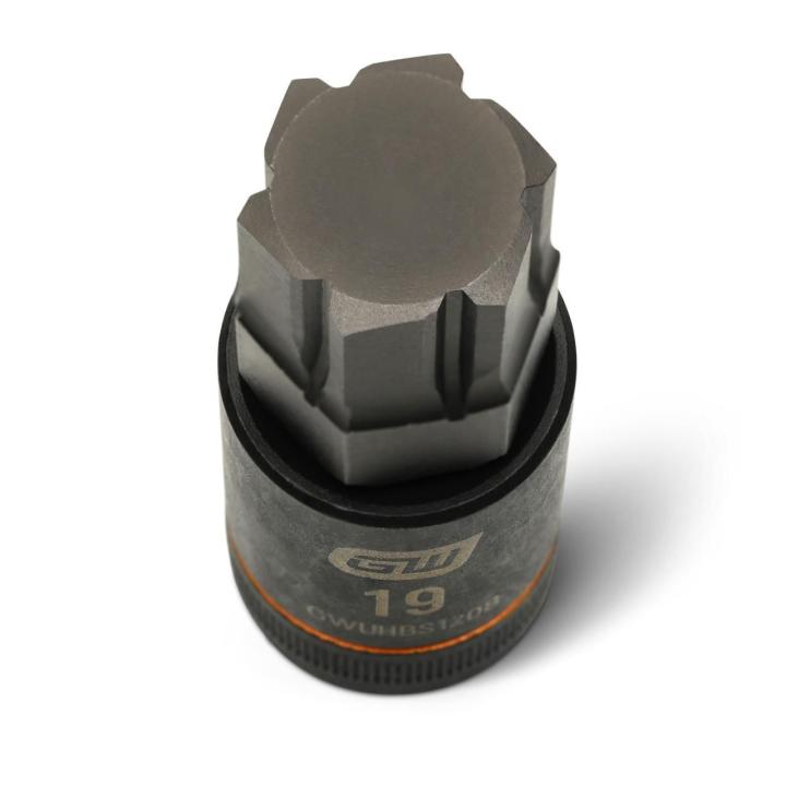 Image of the GEARWRENCH GWUHBS1208 showing a close up top view of the hex bit.