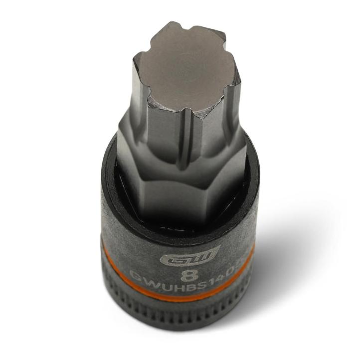 Image of the GEARWRENCH GWUHBS1405 showing a close up top view of the hex bit.