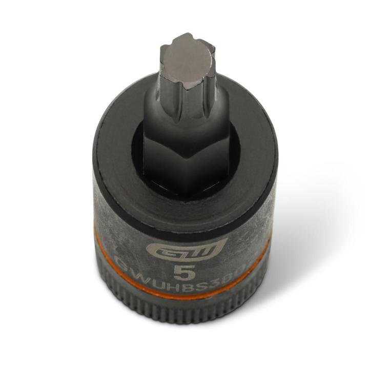 Image of the GEARWRENCH GWUHBS3802 showing a close up top view of the hex bit.
