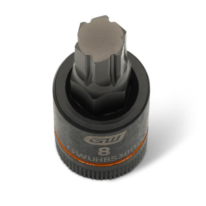 Image of the GEARWRENCH GWUHBS3805 showing a close up top view of the hex bit.