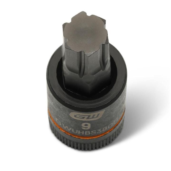 Image of the GEARWRENCH GWUHBS3806 showing a close up top view of the hex bit.