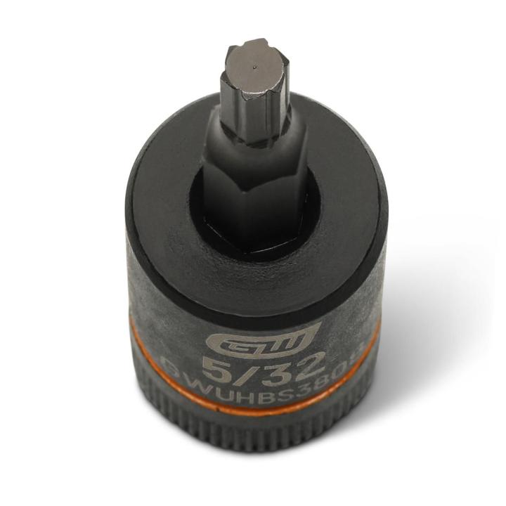 Image of the GEARWRENCH GWUHBS3808 showing a close up top view of the hex bit.
