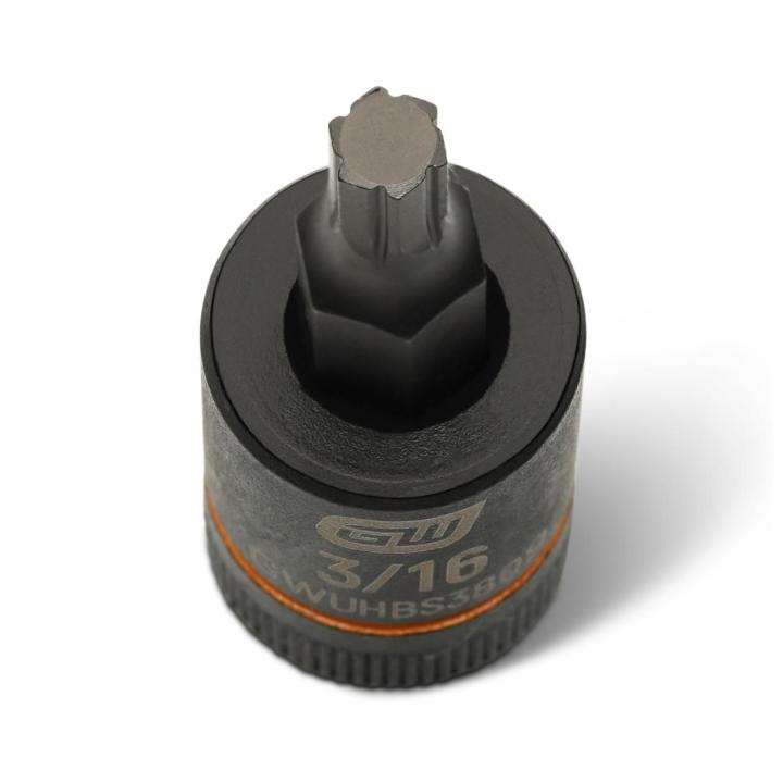 Image of the GEARWRENCH GWUHBS3809 showing a close up top view of the hex bit.
