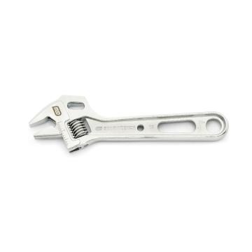 GEARWRENCH 10-inch Lineman Adjustable Wrench (GWAU310VS) with the jaws towards the left side of the image and the handle towards the right side.