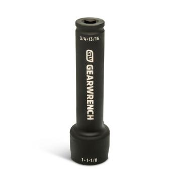 GEARWRENCH 5-in-1 lineman 3/4 in. drive nut runner deep impact socket shown upright on white background.