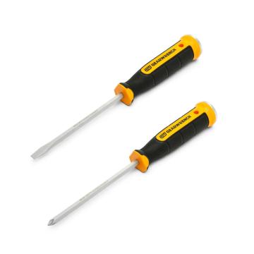 GEARWRENCH 2-piece lineman screwdriver set complete product display on white background