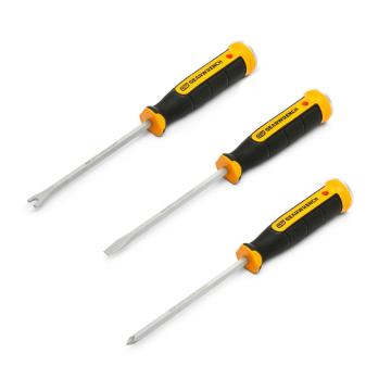 GEARWRENCH 3-piece lineman screwdriver set full product lineup on white background