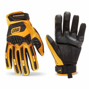 2 GWSGMM3 gloves, one palm side up, and one back of the hand up, on a white background
